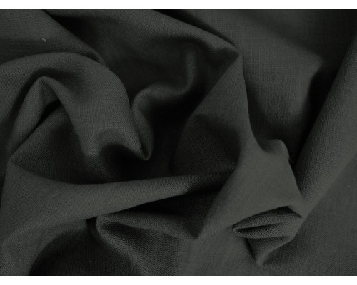Linen Fabric - Dark Grey